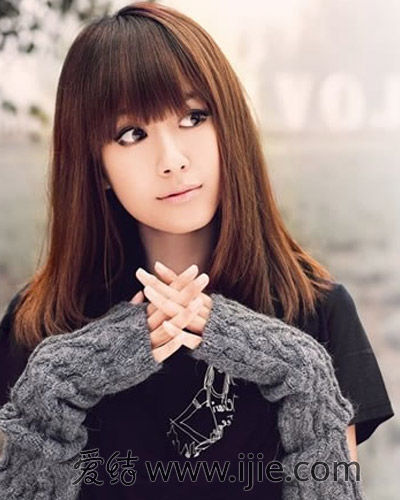 无奈脸胖需要发型救场