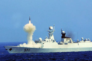 中国海军频道陆续推出多张演习高清图片