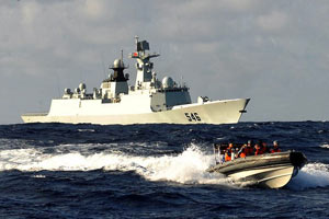 中国公开大规模舰队赴西太训练照