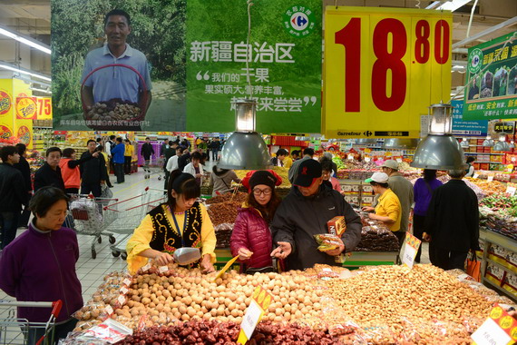 新疆特色农产品在北京市超市卖场热卖