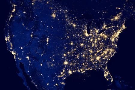 美国:迄今最清晰夜晚地球卫星图公布