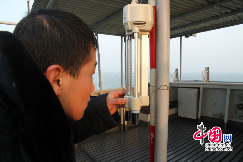 2013年1月22日上午10时，海冰721号经过5天的航行返回秦皇岛港，圆满完成渤海及黄海北部冰情调查任务。