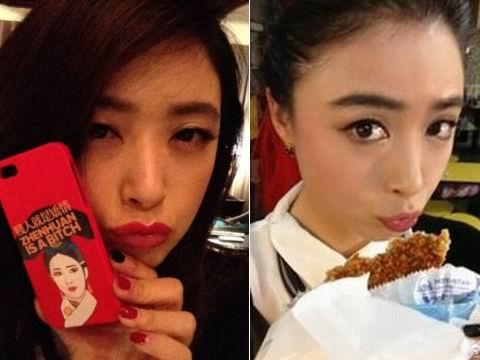 蒋欣在台获贱人就是矫情手机壳 大赞霸气(图