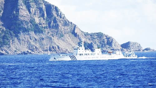 中国海监编队:昨继续在我钓鱼岛领海内巡航