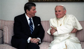 里根和约翰·保罗二世的“神圣同盟”