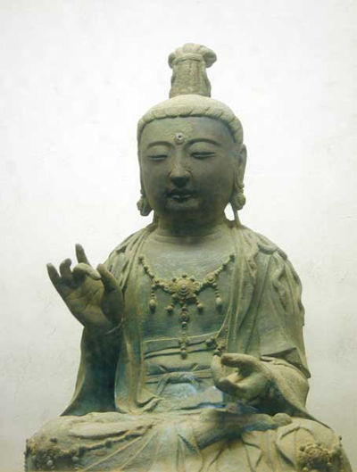 10月日本长崎县对马市一座观音寺内收藏的2尊来自朝鲜半岛的佛像被盗