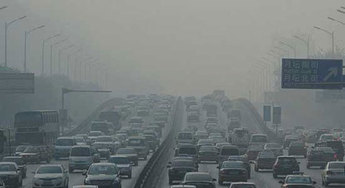 今天中国面临呼雾霾状况