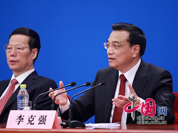 李克强总理回答记者提问 中国网 杨佳