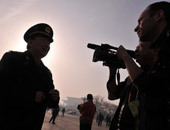 外国记者采访解放军委员