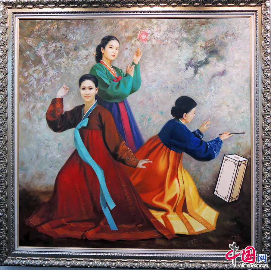 油画里的朝鲜很美 [组图]