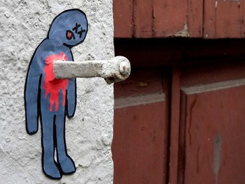 法国艺术家的街头幽默