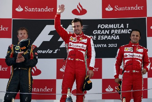 F1西班牙站阿隆索夺冠