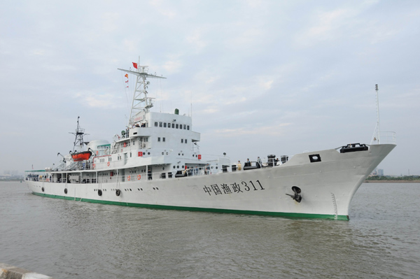 中国渔政311船抵达南沙海域护渔