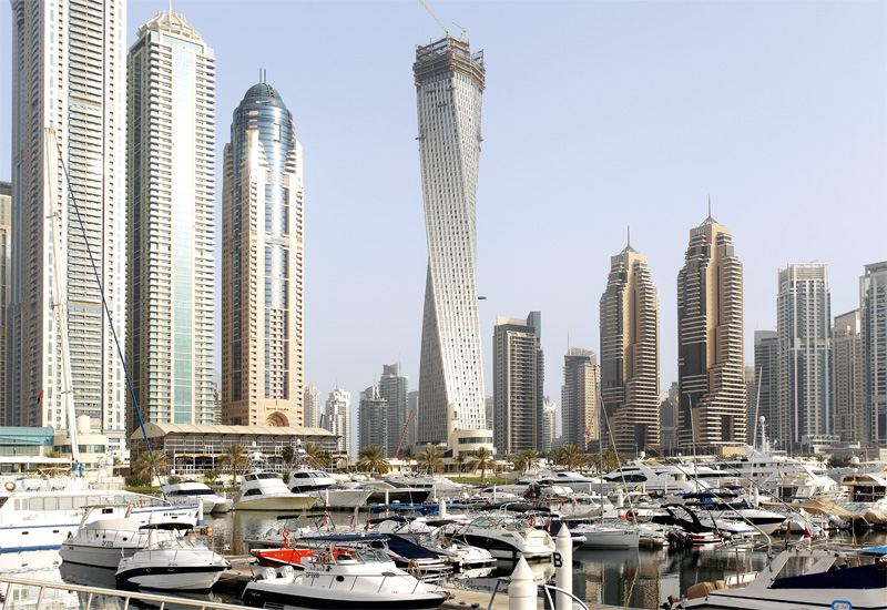 阿联酋:世界最高扭曲塔在迪拜建成