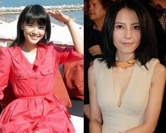 高圆圆清纯玉女变性感深V诱人 那些大胸女星们_