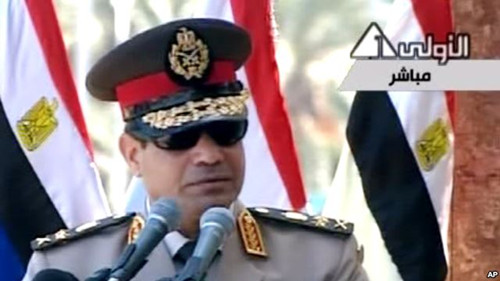 埃及国防部长呼吁民众游行支持军方应对暴力