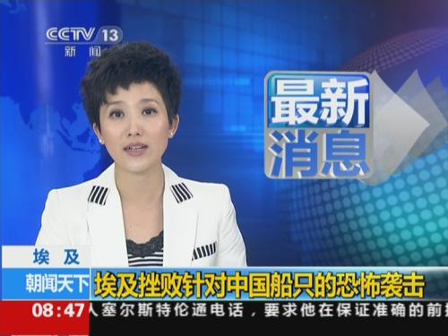 埃及挫败针对中国船只的恐怖袭击