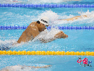 全運會游泳項目圖片精選 驚濤駭浪。中國網記者 董寧攝影