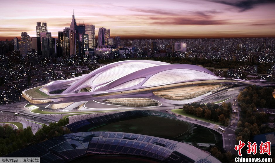 東京2020奧運籌委會公佈新國家體育場效果圖