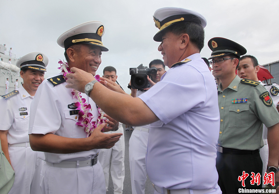 中国海军第十四批护航编队访问泰国