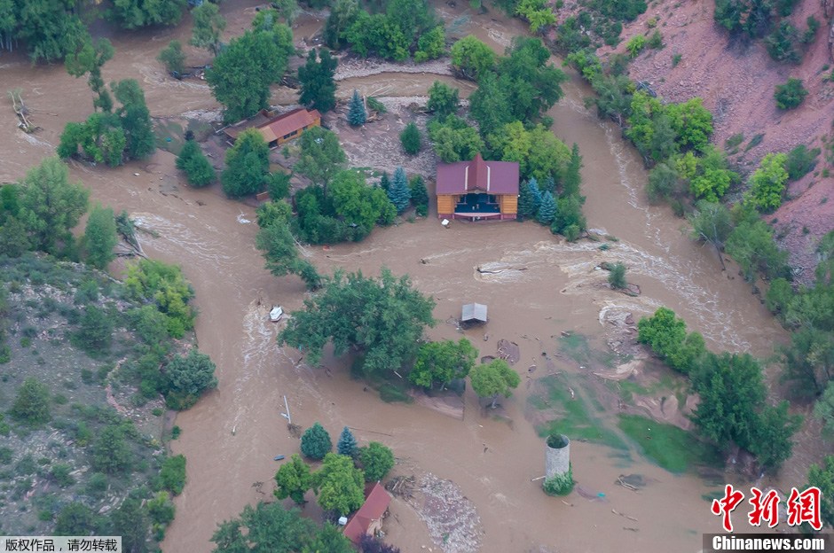 美國科羅拉多州暴雨引發洪災 已至4人亡多人失蹤