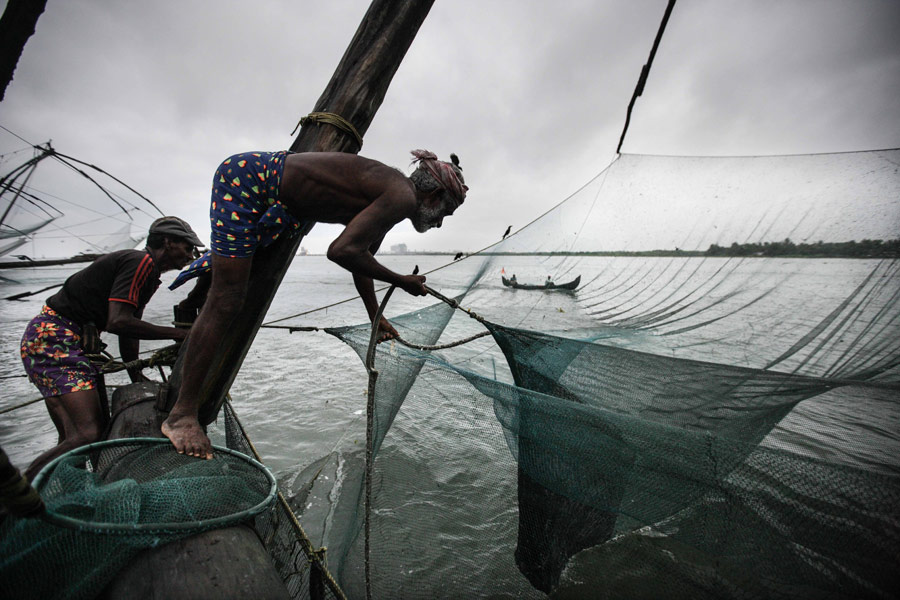 印度:科钦的“中国渔网”[组图]