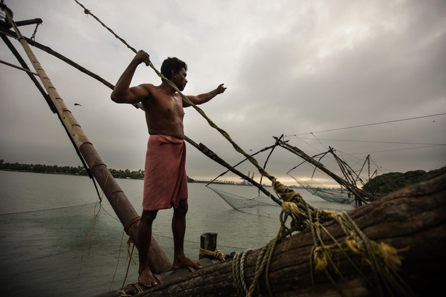 印度:科钦的“中国渔网”[组图]