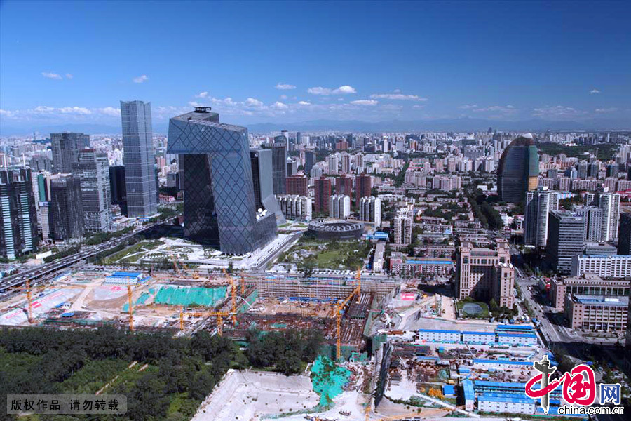 北京CBD商務中心區。中國網圖片庫 王瓊/攝
