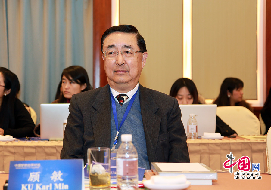 2013年12月7日，“中國夢與世界繁榮”圓桌會議舉行，台灣慈濟大學國際漢學教授顧敏就《建立中國夢的文化認同價值鏈》發言。