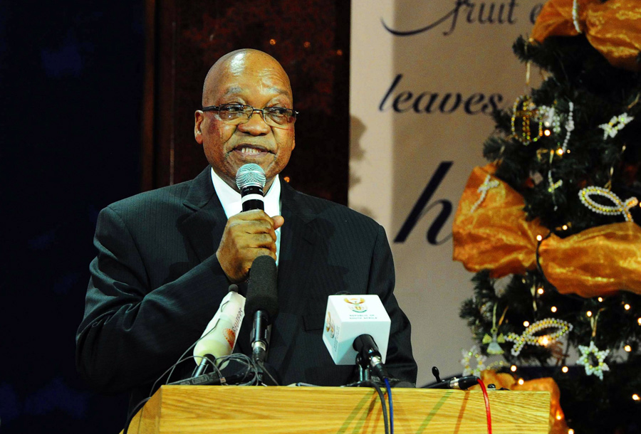 南非总统祖马纪念曼德拉 53位国家元首和政府领导人将出席葬礼[组图]