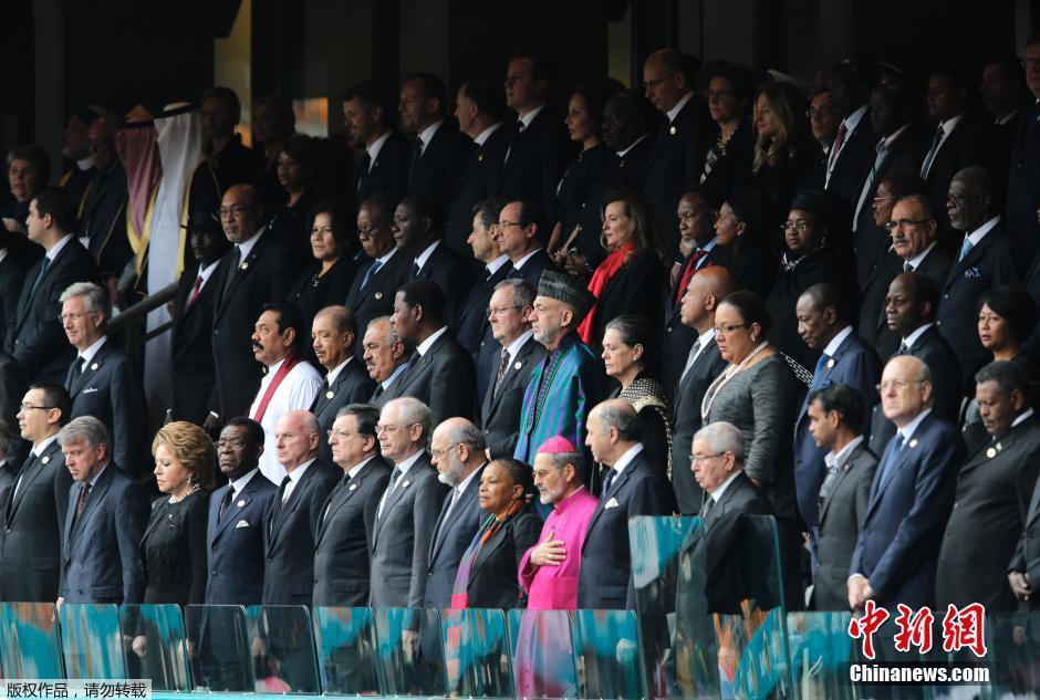曼德拉追悼會舉行 多國政要出席[組圖]