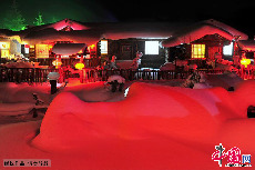 中国雪乡夜色。中国网图片库 乔晓春/摄