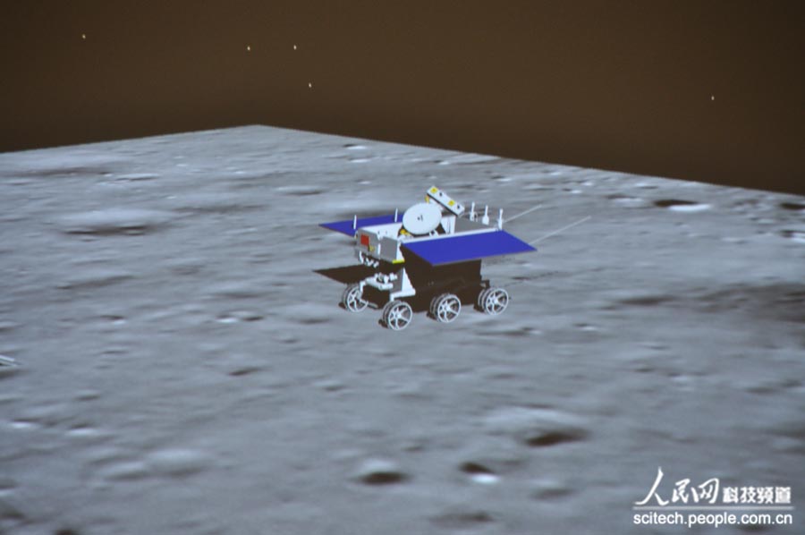 高清組圖：嫦娥三號著陸器和月球車互拍【2】