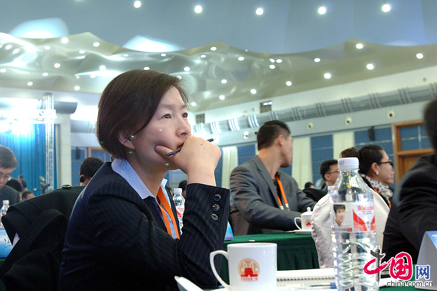 12月14日，东亚大气污染治理与环保产业国际合作峰会在河北香河举行。图为气候组织大中华区总裁吴昌华。 中国网记者 寇莱昂 摄