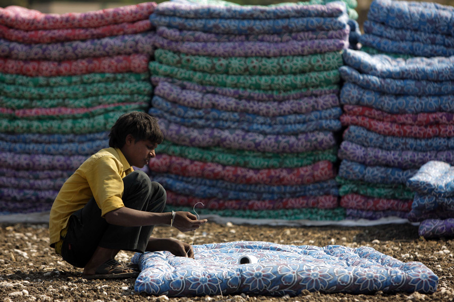 印度：那格浦尔市 棉花收获季[组图]