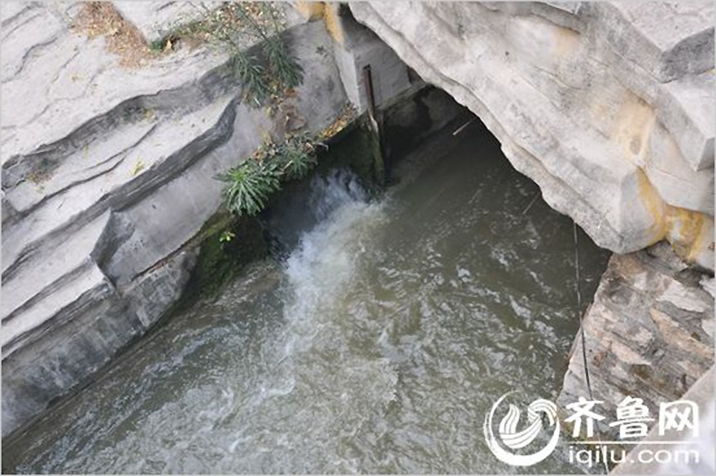 济南趵突泉公园泉水河道被污染