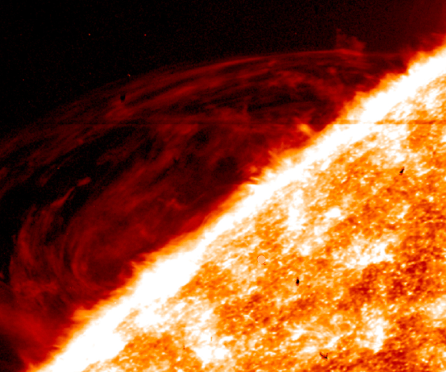 震撼細節：由太陽觀測衛星“界面區成像光譜儀”(IRIS)拍攝的太陽細節圖。