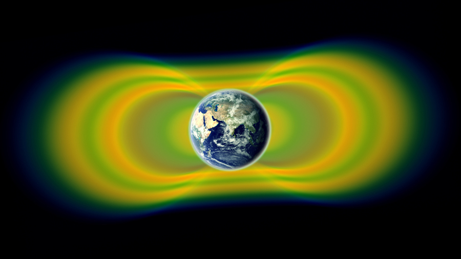 震撼細節：地球范艾倫輻射帶(Van Allen Belts)。