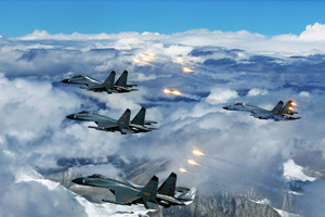 空軍三代戰機群世界屋脊淩空出擊