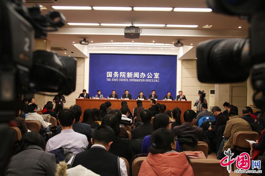 2014年1月14日，國新辦就2014年春運形勢和工作安排舉行新聞發佈會。中國網記者 李佳攝影