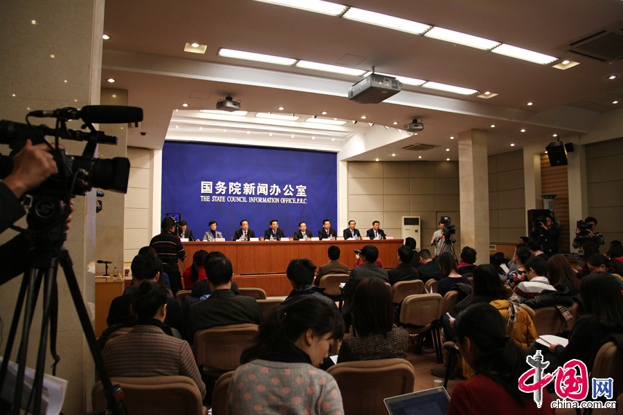 2014年1月14日，國新辦就2014年春運形勢和工作安排舉行新聞發佈會。中國網記者 李佳攝影