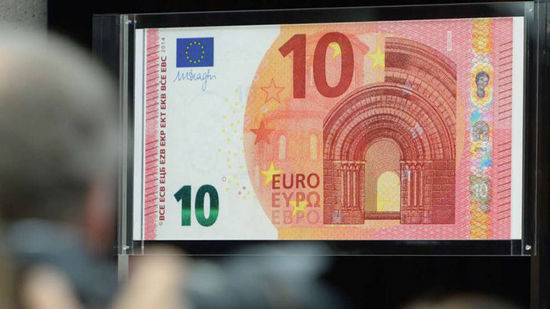 欧洲央行展示新10欧元钞票设计