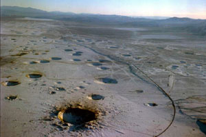 美核试验沙漠高清大图曝光 好像月球表面