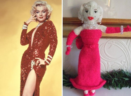 英老奶奶编织明星栩栩如生