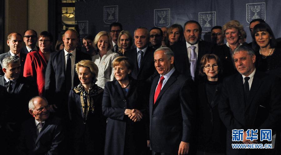 德國總理默克爾訪問以色列