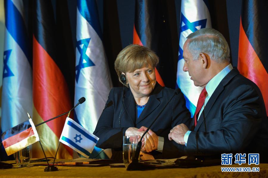 德國總理默克爾訪問以色列
