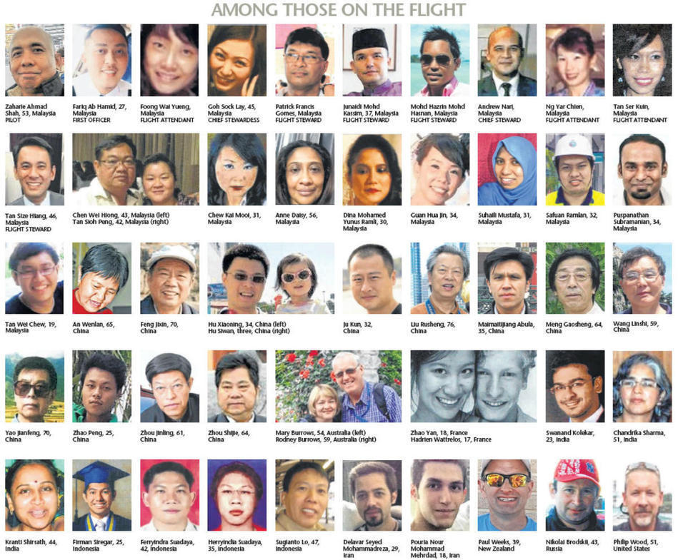 MH370遇難者生前照片