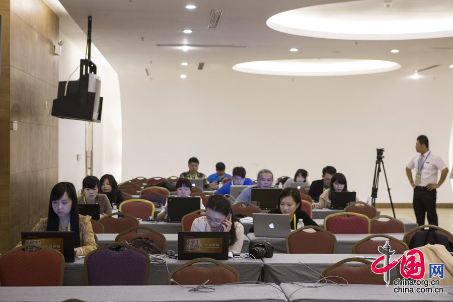 4月8日，媒体工作区已经投入使用。2014年博鳌亚洲论坛于8日至11日在海南博鳌举行