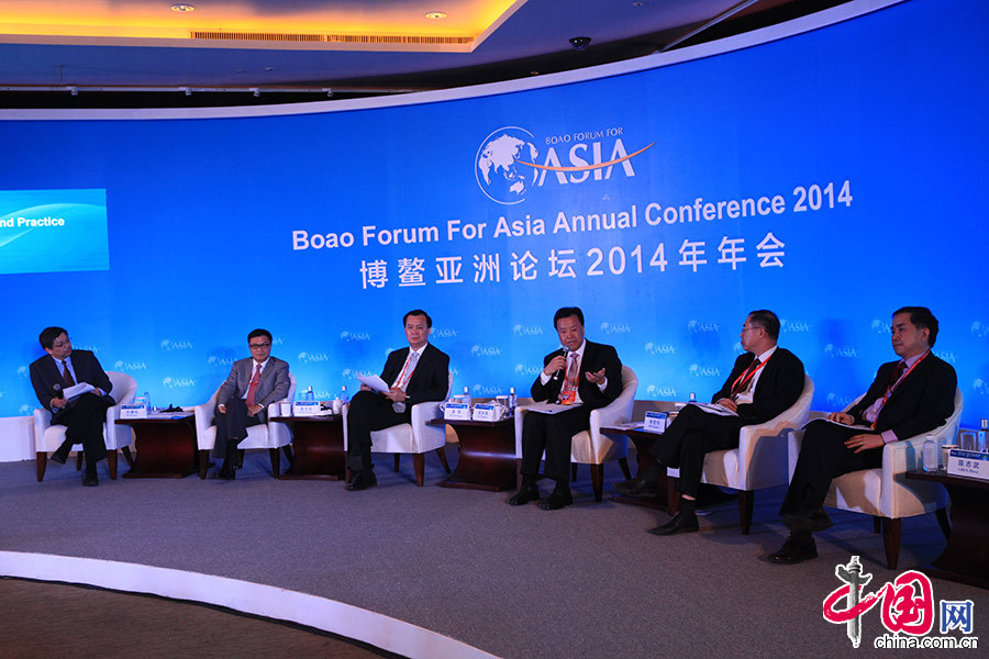 2014博鳌亚洲论坛4月8日在海南博鳌召开,在下午举行的小微金融:亚洲