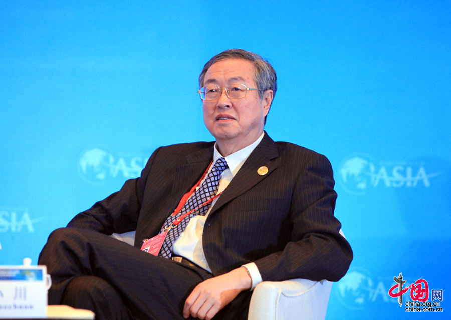 4月10日，周小川在博鳌亚洲论坛2014年年会“香港国际金融中心之地位与未来发展”分论坛上 中国网记者 寇莱昂摄影
